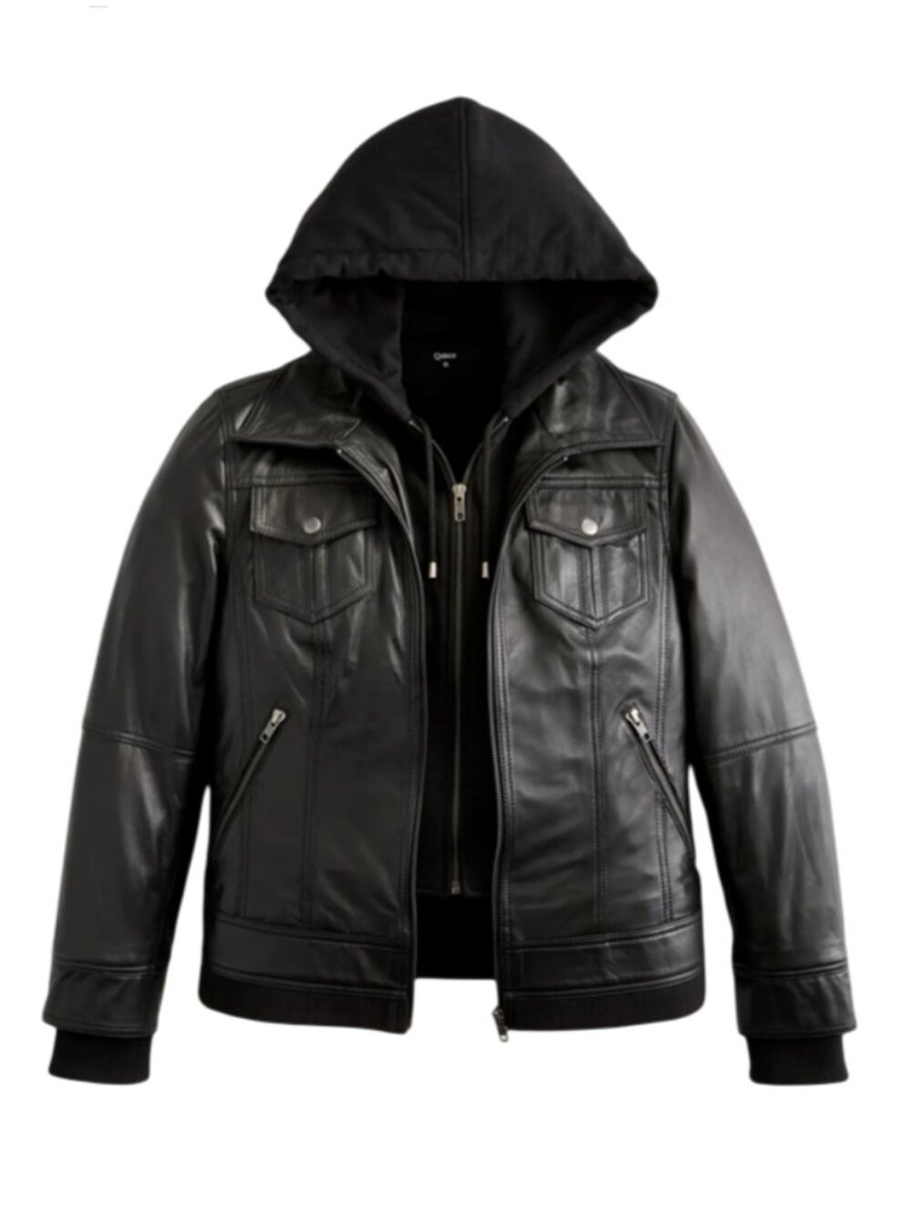 NWT Quince Removable Hood 100% Sheep Leather Jacket